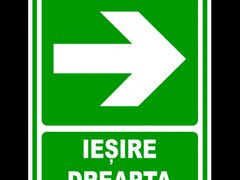 Indicator de salvare iesire in dreapta